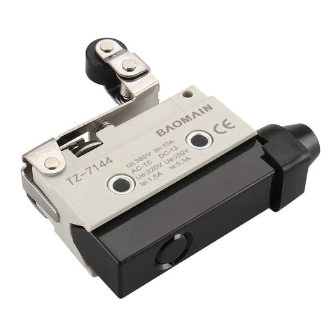 One-Way Action Short Hinge Roller Lever Limit Switch 1NO 1NC SPDT 10A 250VAC Heavy Duty Industrial Horizontal Travel
