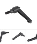 Heavy Duty Kickass M8 Clamping Lever With No Sweat Push Button Adjustments And Ratchet Locking Adjustable Handle For Machine Tooling and Professional Workshop Mods - black alloy lever