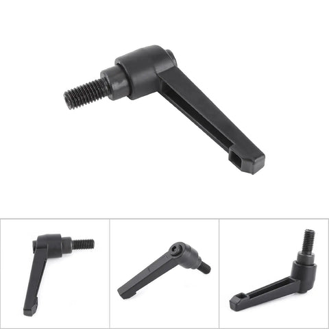 Heavy Duty Kickass M8 Clamping Lever With No Sweat Push Button Adjustments And Ratchet Locking Adjustable Handle For Machine Tooling and Professional Workshop Mods - black alloy lever