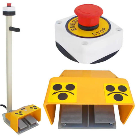 Built Tough Electric 50 Inch Heavy Duty Metal Roller For Smooth Sheet Metal Bending foot pedal and emergency stop switch