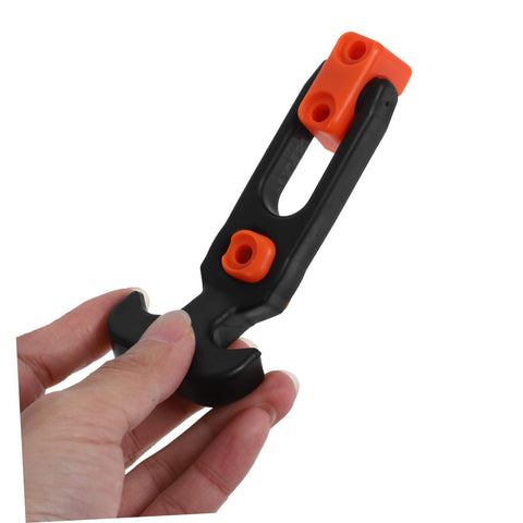 Heavy Duty Hood Latch Kit for Cars and Tool Boxes, T Handle Hasp with Rubber Material held by hand