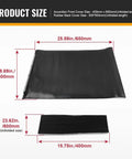 CNC milling machine dust covers, black rubber accordion style, 2 pcs for Bridgeport machines