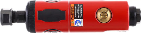 Air Die Grinder Tool 0.63 HP 27 000 RPM Quarter Inch Collet Straight Head Heavy Duty Pneumatic Grinder side view
