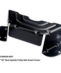 Black Deck Belt Cover For 42 Inch And 46 Inch Lawn Mower Decks Replacement Part 78306424A0637 Fits MTD Craftsman Troy Bilt Yard Man Spindle Pulley Guard Belt Guard Cover Built Tough, black metal replacement part