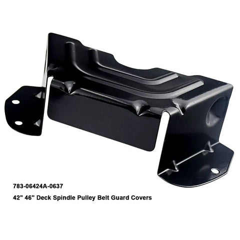 Black Deck Belt Cover For 42 Inch And 46 Inch Lawn Mower Decks Replacement Part 78306424A0637 Fits MTD Craftsman Troy Bilt Yard Man Spindle Pulley Guard Belt Guard Cover Built Tough, black metal replacement part