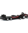 One Sixty Fourth Magnum Red Rumbler Pulling Tractor With Sled For Collectors And Kids Three Plus Realistic Roll Bar And Oversized Tires