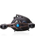 Long Distance Casting Fishing Reel With Electronic Braking System Left Handed Handle Freshwater Outdoor Gear side view
