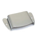 51 Precision Bass Pickup Cover Chrome For Guitar Old School Vintage Vibe Bridge Plate Fits Japan Reissue Chrome Finish Durable Metal Construction With Classic Look No Mounting Hardware Included chrome pickup cover, angled view, metal, bridge use