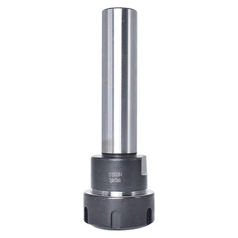 ER32 4In Long Straight Shank Collet Chuck Holder For CNC Milling Tooling, Alloy Steel, 1In Shank Diameter, 0.0003In Precision