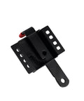 Heavy Duty Built Tough Matte Black Garage Door Lock Kit With Inside Deadbolt Security Side Lock Universal Fit For Most Garage Doors Easy Install Sliding Bolt Lock For Home in matte black finish, shown uninstalled.