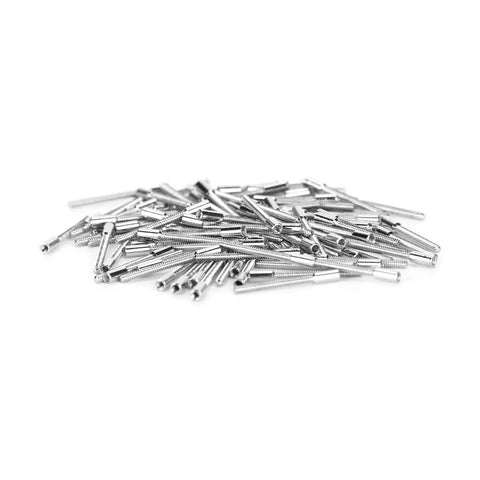 Pro Grade Steel Watch Winding Stems 0.9mm Diameter Silver 100 Pcs Replacement Part For Watch Movements Durable Repair Tools Set