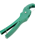 PVC Pipe Cutter With Ratchet Mechanism, Aluminum Alloy Body, Ergonomic Handle, green tube cutter