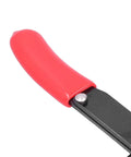 FTVOGUE Wire Stripper Pliers Made Of Durable 45# Steel With Ergonomic PC Plastic Handle For Precise Stripping And Cutting Thick Cables Up To 6mm Square close-up of the red ergonomic grip handle.
