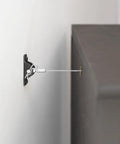 Heavy Duty Anti Tip Kit That Keeps Furniture From Falling Up To 400lbs With Tamper Resistant Steel Cable System secured to cabinet