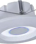 Five To Six Inch Tunable CCT Smart Recessed LED Retrofit Module With White Trim Alexa Voice Control 2700K To 5000K 90 CRI
