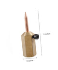 Close-up of a Seamless Electric Welding Hammer Kit component, brass and copper, part of Pro-Grade Dentless Fix Tools for Automotive Panels.