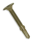 Wood To Metal Self-Drilling Screws 10-24 X 1-7/16 Reamer Tek Wafer Head close-up view