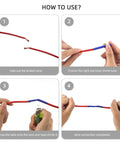 Heat Shrink Tubing Kit With Adhesive Lined Marine Grade Tubes, step-by-step use on electrical wire for insulation.