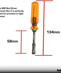 Gen 2 Amber Handles Hex Driver Set Three Pack For Precision RC Tools And Electronics, single nut driver dimensions