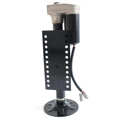 Beefy 5000 Lb Fifth Wheel RV Right Leg Jack For Ground Control 3.0 Automatic Leveling System with motor, black