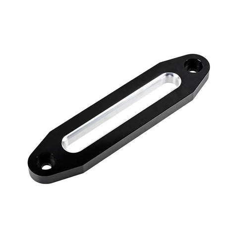 Black Silver Billet Aluminum 10 Inch Hawse Fairlead For ATV UTV And Truck Universal 10 Inch Bolt Mount Protects Synthetic Winch Rope