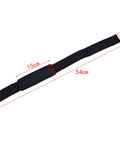 Gym Lifting Wrist Straps For Weightlifting Training, Comfortable Grip, Safe Support For Strong Lifts, 54cm length strap dimensions shown