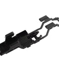 Sturdy Aluminum RC Car Chassis Frame For TRX4M 1 To 18 Scale Upgrade Kit with Integrated Metal Body in black from top view