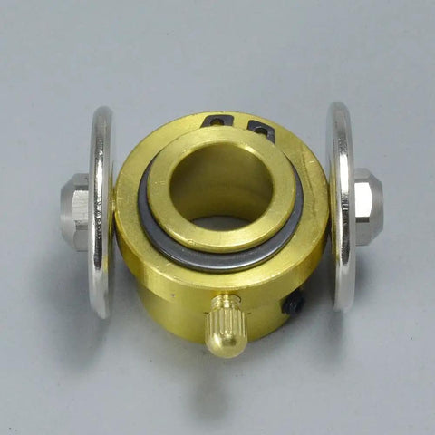 PT 31 Plasma Cutter Circle Roller Guide Wheel Spacer For Torch Attachments Copper And Stainless Wheel With Silver And Gold Finish Pro Grade Durable Roller Guide For Precise Cuts Fits PT 31 And Compatible Models Easy Alignment