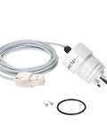 Three In One Tri Sensor Assembly With Attached Cable For AutoPilot Pool Pilot Salt Chlorinator Systems Keeps Salt Level Water Flow And Temperature In Check For Smooth Chlorination And Peak Efficiency. White sensor assembly with attached cable, O-ring, screws