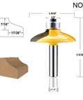 Pro Grade Four Piece Woodworking Edging Router Bit Set With Quarter Inch Shanks For Door And Drawer Fronts Carbide Cutter Bits