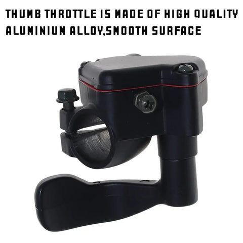 Thumb Throttle Cable Seven Eighths Inch 22mm Aluminum Accelerator Control Handle Assembly For 50cc To 250cc ATV Quad Go Kart Pit Bike Replacement Easy Install Durable Build
