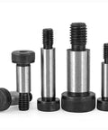 Heavy Duty M6 Shoulder Screws Alloy Steel Grade 12.9 Shoulder Bolts with Round Head for Precise Alignment, Various Lengths
