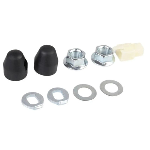 Two Set E Bike Hub Motor Axle Lock Nut Kit with Washer Spacer and Cover for M12 and M14 Shafts