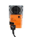 Heavy Duty Nr230A Rotary Actuator Ball Valve With 10Nm Torque And Ac100V To Ac240V Voltage front view showing electrical connections for ventilation systems.