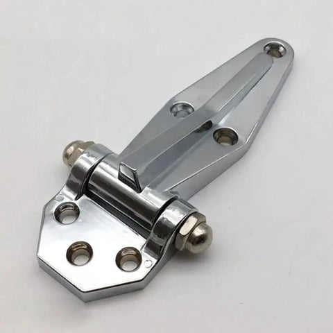 4 Inch Zinc Alloy Self Closing Cabinet Hinge For Cold Storage And Ovens With 180 Degree Hold Open Feature and Butter Smooth Operation.