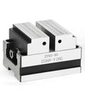 Built Tough Heavy Duty CNC Vise With Four Five Axis Turntable Fixture Self Centering Design for secure milling workholding.