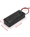 Hardcore 4 Pack Dual AA Battery Holder With Built In On Off Switch And Exposed Wire Leads To Keep Your DIY Gadgets Running Smooth, 3.11in