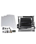 Legit Minimal Polycarbonate 3D Printer Enclosure Kit With Custom Printable Frames And Fully Loaded Hardware, parts and assembly components.