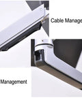 Close-up of cable management feature on Slick Full Motion Desk Mount For 17-32 Inch Monitors And 10-15.6 Inch Laptops.
