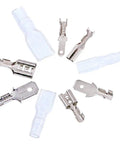 315 Piece Spade Quick Connectors Set With 2.8mm 4.8mm 6.3mm Male And Female Crimp Terminals, Insulating Sleeve Kit