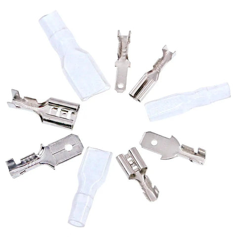315 Piece Spade Quick Connectors Set With 2.8mm 4.8mm 6.3mm Male And Female Crimp Terminals, Insulating Sleeve Kit