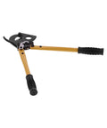 LK 760L Heavy Duty Manual Cable Cutter With Ergonomic Plastic Handle For Aluminum Cables And Stranded Wires 500mm² Capacity Steel Blade Ratchet Mechanism, view of cutter with yellow handles.