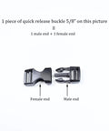 Heavy Duty Side Release Buckles For Bike Helmets Five Eighth Inch Plastic Quick Release Clips Clasp Replacement shown