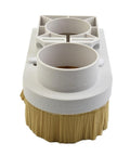 Router Dust Collector for Milling with 80mm Spindle Shoe Boot, featuring a suction cover and nylon brush attachment