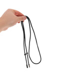 Heavy Duty Drawstring Cord Replacement Kit With Spring Toggle Lock And Plastic Slider Plus End Caps For Sweatpants Backpacks and Hoodies, black cord