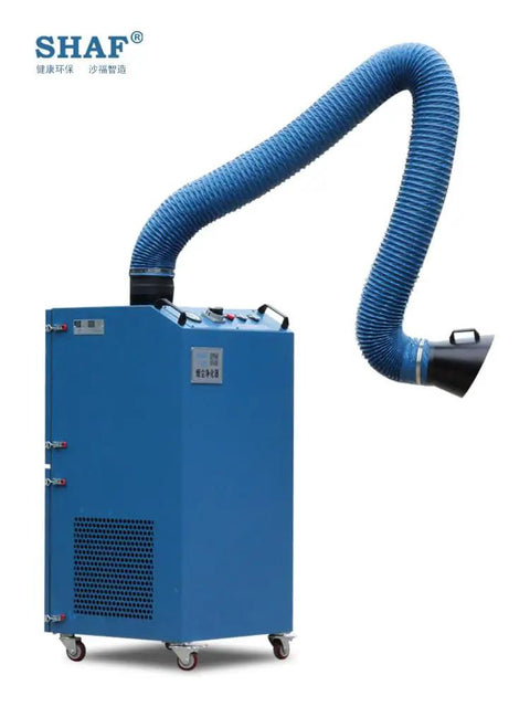 Premium Heavy Duty Welding Fume Extractor With Silent Pure Copper Motor And Flexible Stainless Steel Suction Arm.