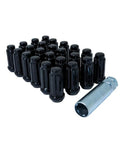 6 Lug 14x1.50 Conical Lug Nuts Kit Black Dual Hex 2 Inch Length 23mm Outer Diameter 24 Pcs With Key For Cars And Trucks Wheels Built To Last