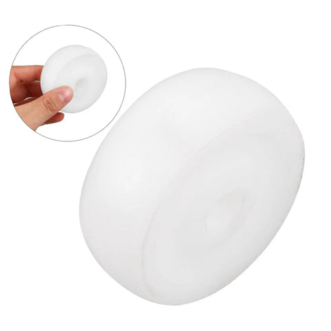 Effortless Swap 5 Pack Nylon Guided Pulley Wheels For Whisper Quiet Glide On Industrial Manure Tracks Patio Doors And Heavy Duty Carts Built Like A Tank, close-up of nylon wheel.