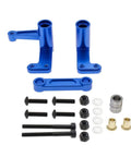 Traxxas Aluminum Steering Bellcranks And Drag Link Hop Up Kit For 1 To 10 Slash Rustler Nitro Slash Bandit VXL Ford F150 Raptor 2WD Upgrade Lightweight CNC Anodized Dark Blue Replaces Part 3743 Includes Bearings, blue RC steering parts with bearings and screws