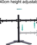 Universal Tabletop Monitor And TV Stand With Full Motion Articulating Arm Hella Adjustable Height and Swivel Tilt for 10 to 27 Inch Screens, 40cm adjustable.